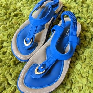 Sandals, size 7, Royal Blue, Socofy brand